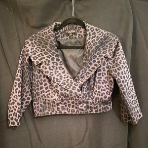 Trashy Diva by Candice Gwinn Charcoal Leopard Bolero